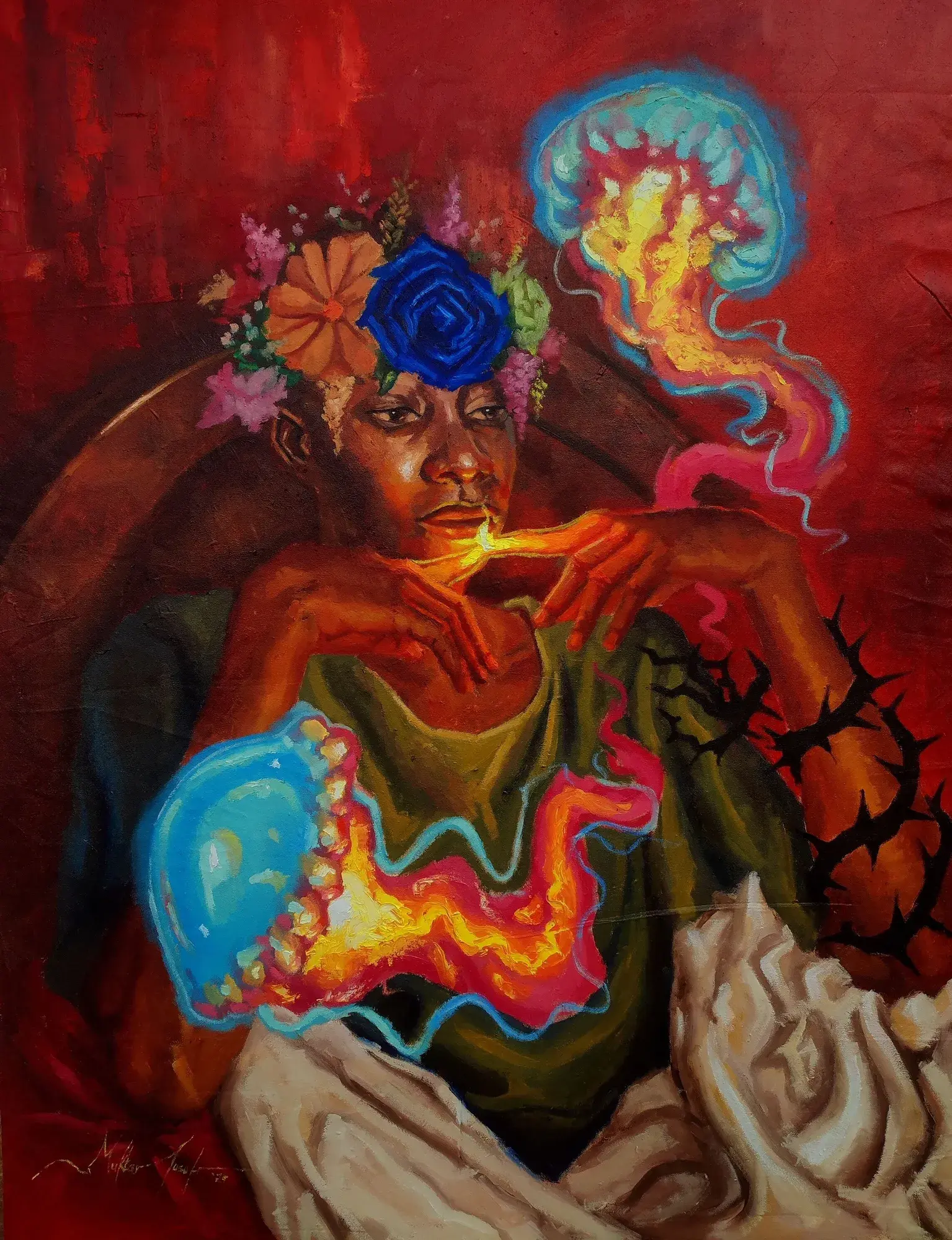 Anxiety Cometh Not Oil Painting